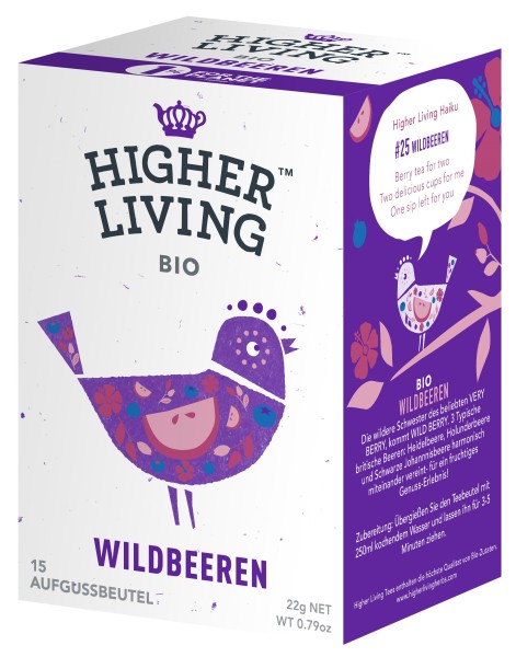 Higher Living - Wildbeeren, 22g (15 Teebeutel)