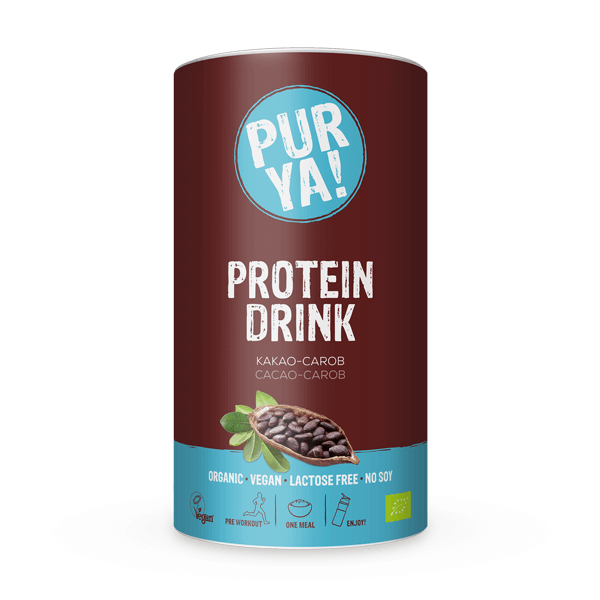 PURYA! Vegan Protein Drink - Kakao-Carob, 550g