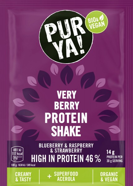 PURYA! Protein Shake Mini - Very Berry Acerola, 30g