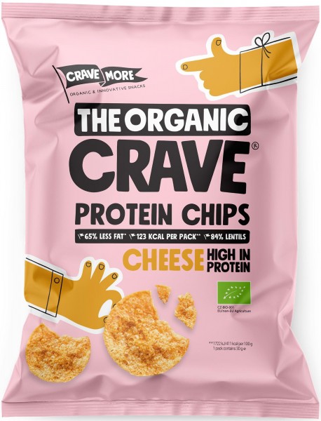 The Organic Crave - Protein Chips Cheese, 30g
