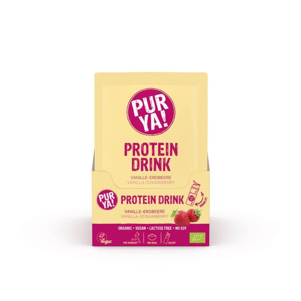 PURYA! Mini-Pack Protein Drink Vanille-Erdbeere, 30g