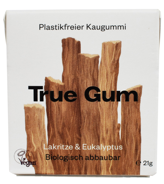 True Gum - Lakritze &amp; Eukalyptus, 21g