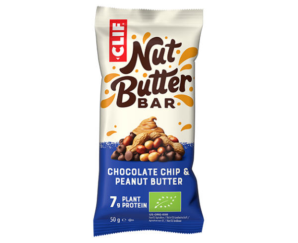 CLIF Bar® Energieriegel - Nut Butter Filled - Chocolate Chip & Peanut Butter, 50g